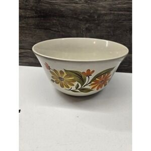 Capri Bake Serve n Store Stoneware Mixing Bowl Retro Floral‎ Japan JMP 10 Inch